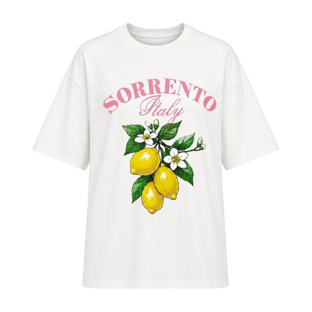 I Saw It First Womens/Ladies Sorrento Italy Lemon Oversized T-Shirt / Multicolor
